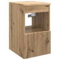 mueble de cuarto de bano roble artisan 30 x 445 x 50 cm vidaxl