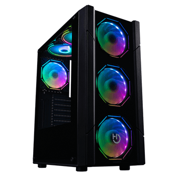 Caja HIDITEC V30 ARGB RGB Negro