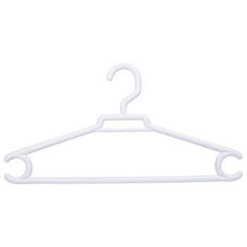 Super Percha Blanca Caja De 160 Uds 42x0,80x21h Cm