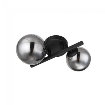 Plafón de techo riha fumé (2 luces)