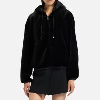 moose knuckles eaton bunny faux fur and shell jacket - xl
