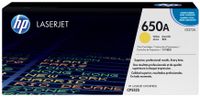 cartucho de toner original hp 650a amarillo
