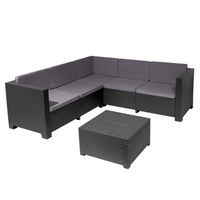 conjunto muebles de jardin oasis grafito sp berner