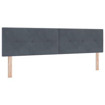 Cabecero，panel De Cabecero Gris Oscuro 180 Cm Terciopelo