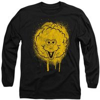 sesame street camiseta manga larga spray face para mujer