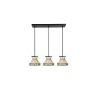 regleta de techo constantinopla 3xe27 de altura regulable bombillas no incluidas color beige y verde