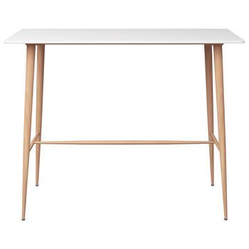 Mesa De Bar | Mesa De Bistró Blanco 120x60x105 Cm