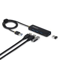 hub startech 4 puertos 5 gbps modelo pcr cable 61cm extras uasp