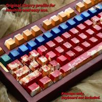 nuevas teclas pbt de 120 teclas teclas retroiluminadas con impresion lateral perfil cherry pbt de doble inyeccion sublimacion de tinta en 5 lados resistentes al desgaste