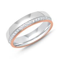 anillo plata 925 oro rosa circonitas