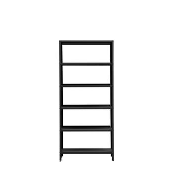 Estantería de 6 niveles, acero negro