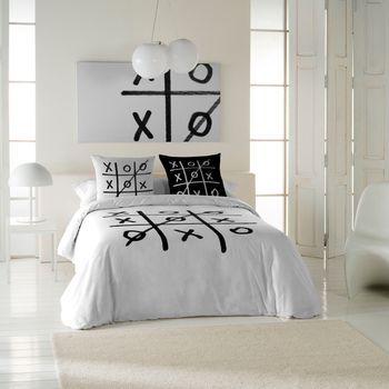 Icehome - Funda Nórdica Estampada Cama 150 - Algodón Extrasuave - Incluye 1 O 2 Fundas De Almohada - 3n Raya
