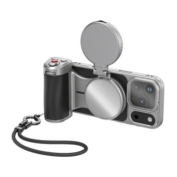 Soporte Maestro Grip para iPhone 17 Pro Max Telesin Master Grip Creator Combo Kit con Luz y Filtro UV