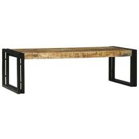 mesa de centro 48x40x40 cm acero - marron