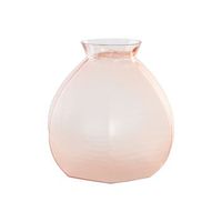 jarron cristal 28x28x27 39 kg glaseado rosa