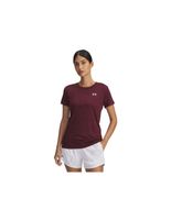 camiseta de fitness under armour tech ssc- twist mujer maroon