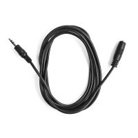 cable de audio ekon ecajack18mfk 35 mm machohembra 18 m negro
