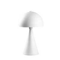 lampara de mesa dodo-5052 blanco metal 30x30x52 cm