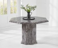 crema grey octagonal marble dining table