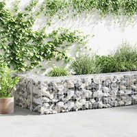 muro de gaviones  gavion para piedras  gavion decorativo cubiertas acero galvanizado 600x30x50 cm cfw812480