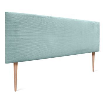 Dhome Cabecero De Pana Liso 150x115 Con Patas Camas 150/160 - Verde Agua
