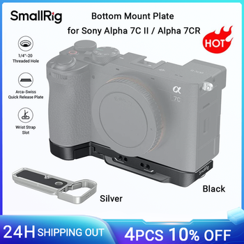 Placa de montaje inferior SmallRig para Sony Alpha 7C II / Alpha 7CR Arca-Swiss Placa de liberación rápida para trípode o RS 2/RS 3 Pro Gimbals