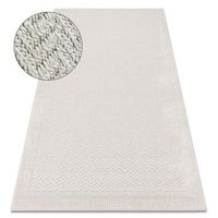 alfombra origi 3739 crema - marco espina de pescado hilo de sisal tej 136x190 cm