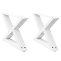 patas para mesarpierna de mesa de centro 2 uds acero blanco 50x30-313cm