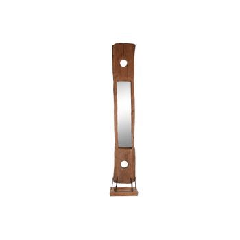 Espejo Teca Cristal 45x45x285 Pieza Unica Natural