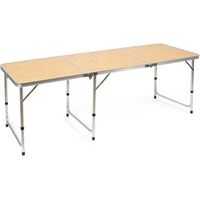 mesa plegable camping 180x60 cm - natural