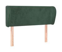 vidaxl cabecero de terciopelo verde oscuro 103x23x7888 cm