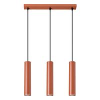 lampara colgante vaza rojo 3 luces