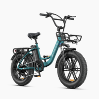 bicicleta electrica engwe l20 boost para adultos bateria extraible de 48 v y 13 ahverde
