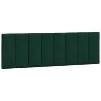 cabecero de cama  panel de cabecero  decoracion de pared acolchado terciopelo verde oscuro 160 cm