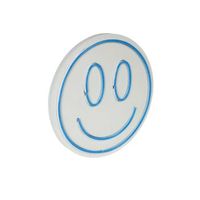 iluminacion led decorativa de plastico smiley azul diametro 27 cm