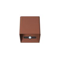 aplique de pared led beneito faure lek sensor con sensor de movimiento 6 w 3000 k carga usb-c ip54 - aplique de pared corten