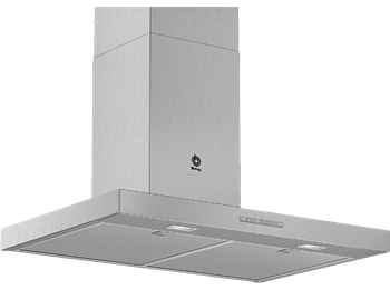 Campana decorativa - Balay 3BC077EX, 4 velocidades, 756m3/h, Control electrónico, iluminación LED, 75 cm, Inox