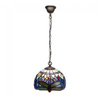 lampara de techo belle epoque cristal tiffany