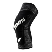 100 ridecamp race knee guards - greyheatherblack large