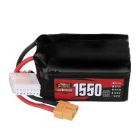 bateria zop power 222v 1550mah 150c 6s lipo con conector xt60 para dron rc