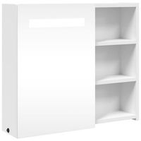 mueble de bano con espejo y luz led blanco 60x13x52 cm vidaxl