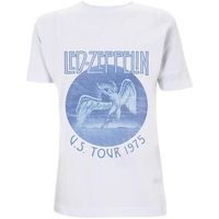 led zeppelin tops y camisetas tour 75 para mujer