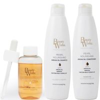 beauty works pearl nourishing argan oil trio