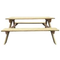 mesa de picnic  mesa de camping  mesa de jardin de madera de pino 150x135x715 cm