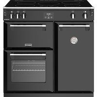stoves richmond 900ei 90 cm electric induction range cooker - black black