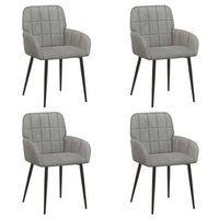 sillas de comedor 4 uds terciopelo gris claro 57 x 50 x 85 cm vidaxl