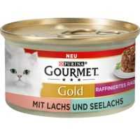 gourmet gold ragu refinado 48 x 85 g - pack ahorro - duo salmon y abadejo