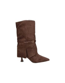 Botines De Tacón Alto Marrones Buonarotti S5522 Para Mujer 38