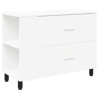 unidad de tocador de bano blanco 80 x 35 x 60 cm vidaxl