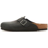 birkenstock zuecos boston oiled leather black para hombre